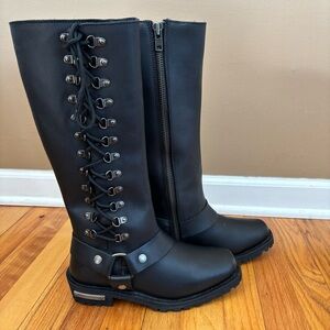 Milwaukee Genuine Leather Motorcycle Boots